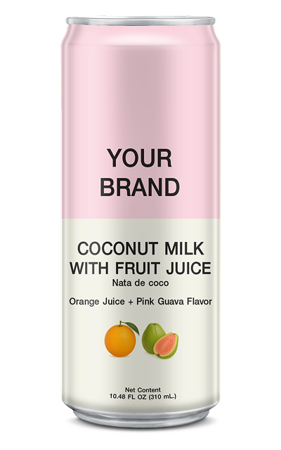 COCONUT MILK WITH FRUIT JUICE WITH NATA DE COCO