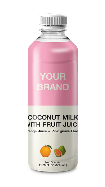 COCONUT MILK WITH FRUIT JUICE