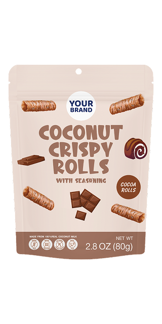 COCONUT CRISPY ROLLS WITH SEASONING